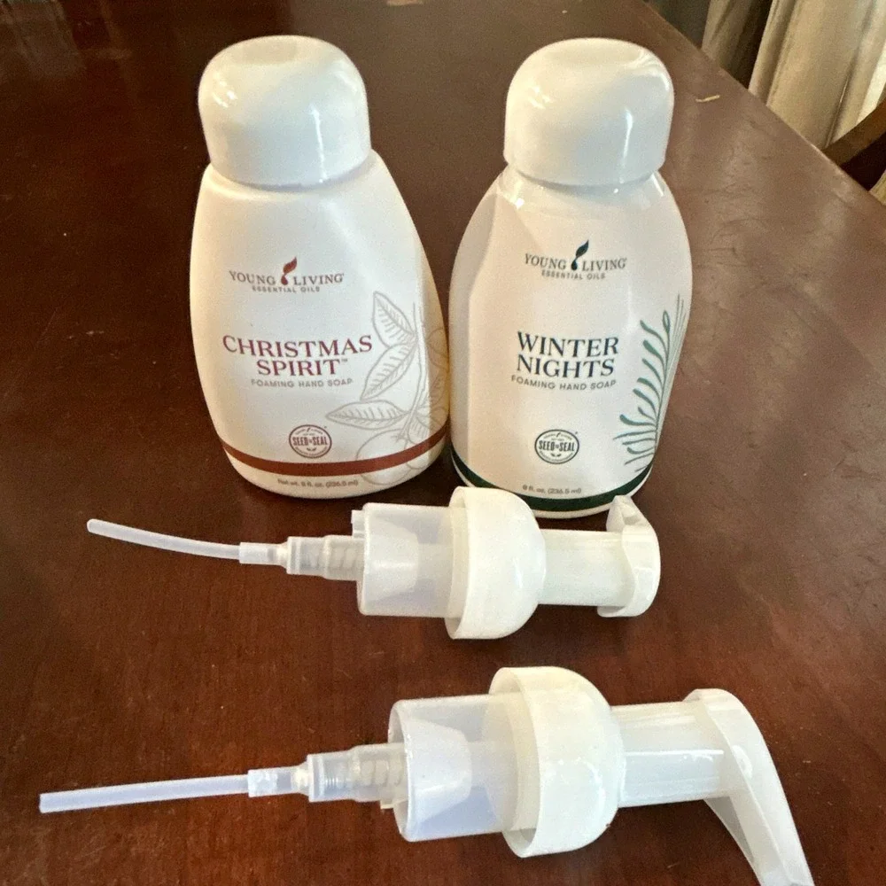 Young Living Foaming Hand Wash Christmas Spirit & Winter Nights 8oz Pumps
